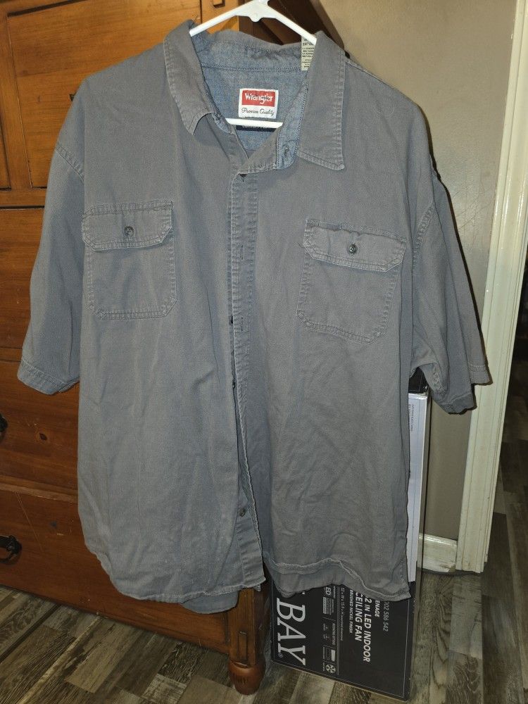 Mens Wrangler Short Sleeve Shirt