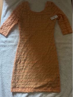 Lacy orange dress