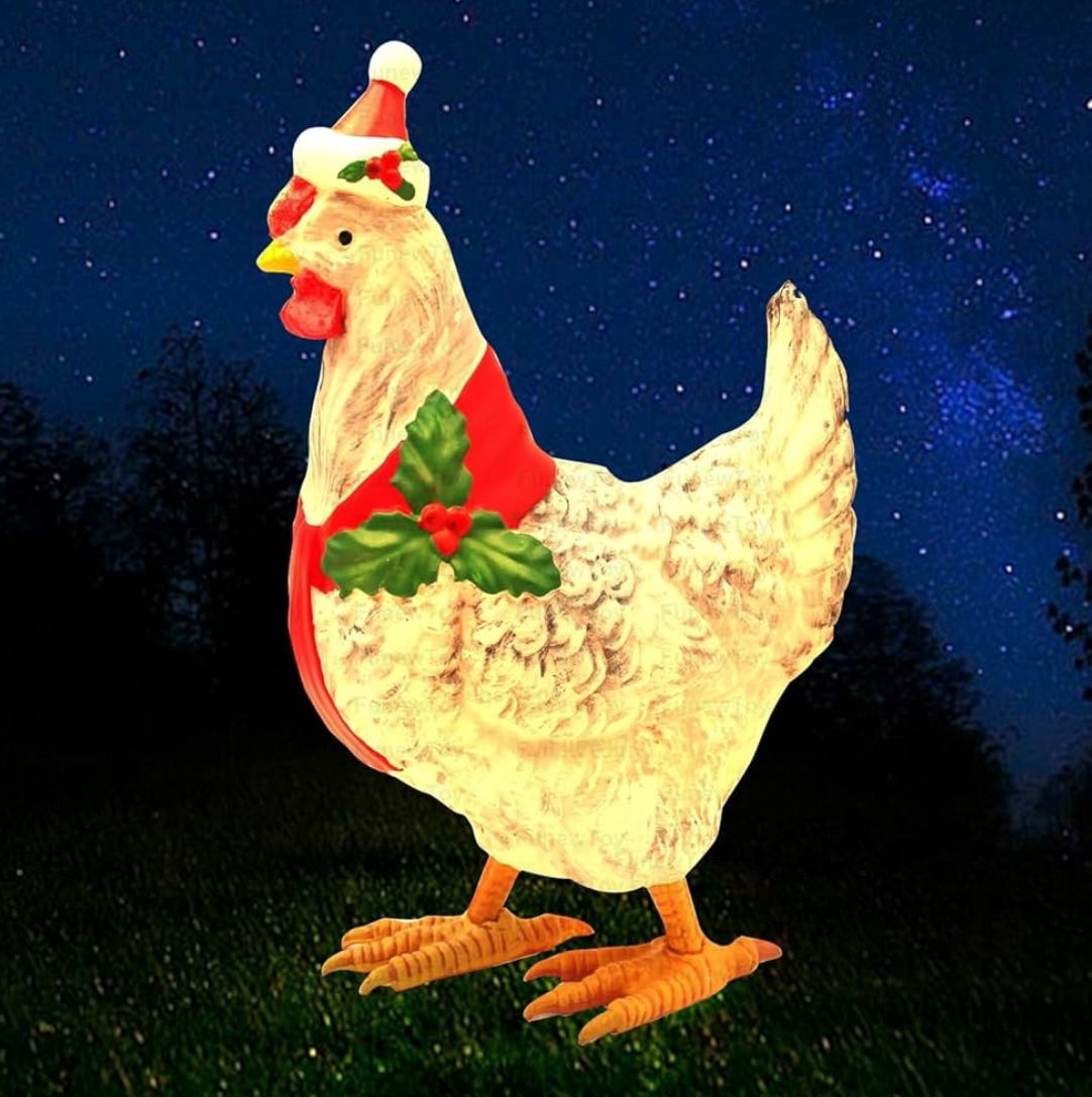 Christmas Chicken Decoration 