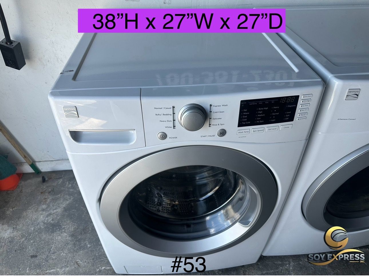 Kenmore Washer Front Load Electric (#53)