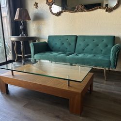 Modern Wood And Glass Coffee Table