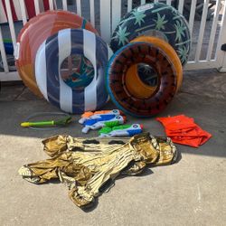 Pool Floaties, Squirt Gun, Arm Floaties