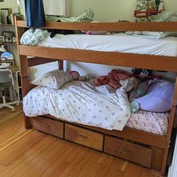 Solid Wood Bunk Bed - Great Shape