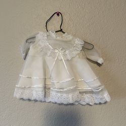 Vestido Blanco De Nino Dios Pequeño White Dress For Small Baby Jesus, NWOT NUEVO