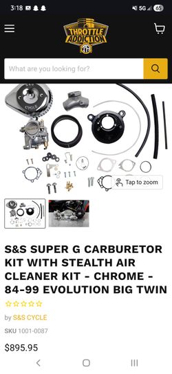 S&S Super G Shorty Carb Kit