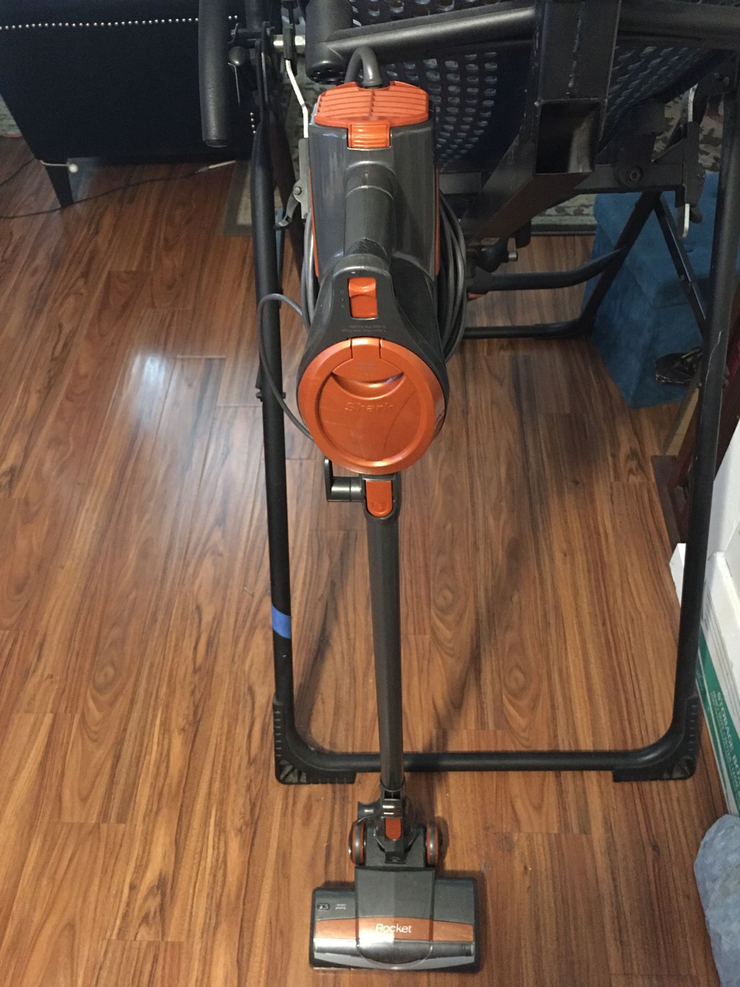 Shark HV301 Rocket Ultra-Light Corded Bagless Vacuum for Carpet and Hard Floor Cleaning with Swivel Steering, Gray/Orange