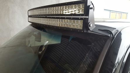 Led light bars curved and straight, brackets and wire harness