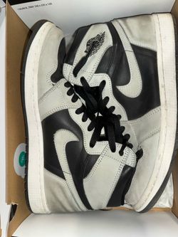 Air Jordan 1s grey white black