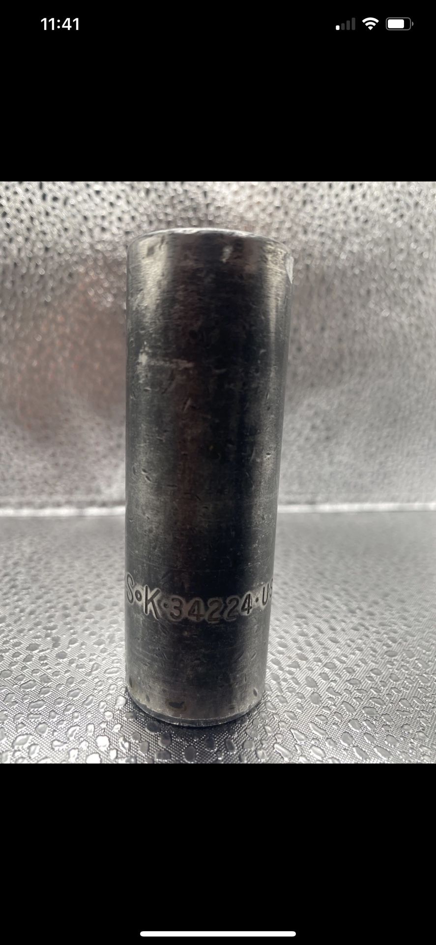 S-K SK Tools USA 34224 3/4" Deep Impact Socket 1/2dr. 6pt. Used Vintage Works