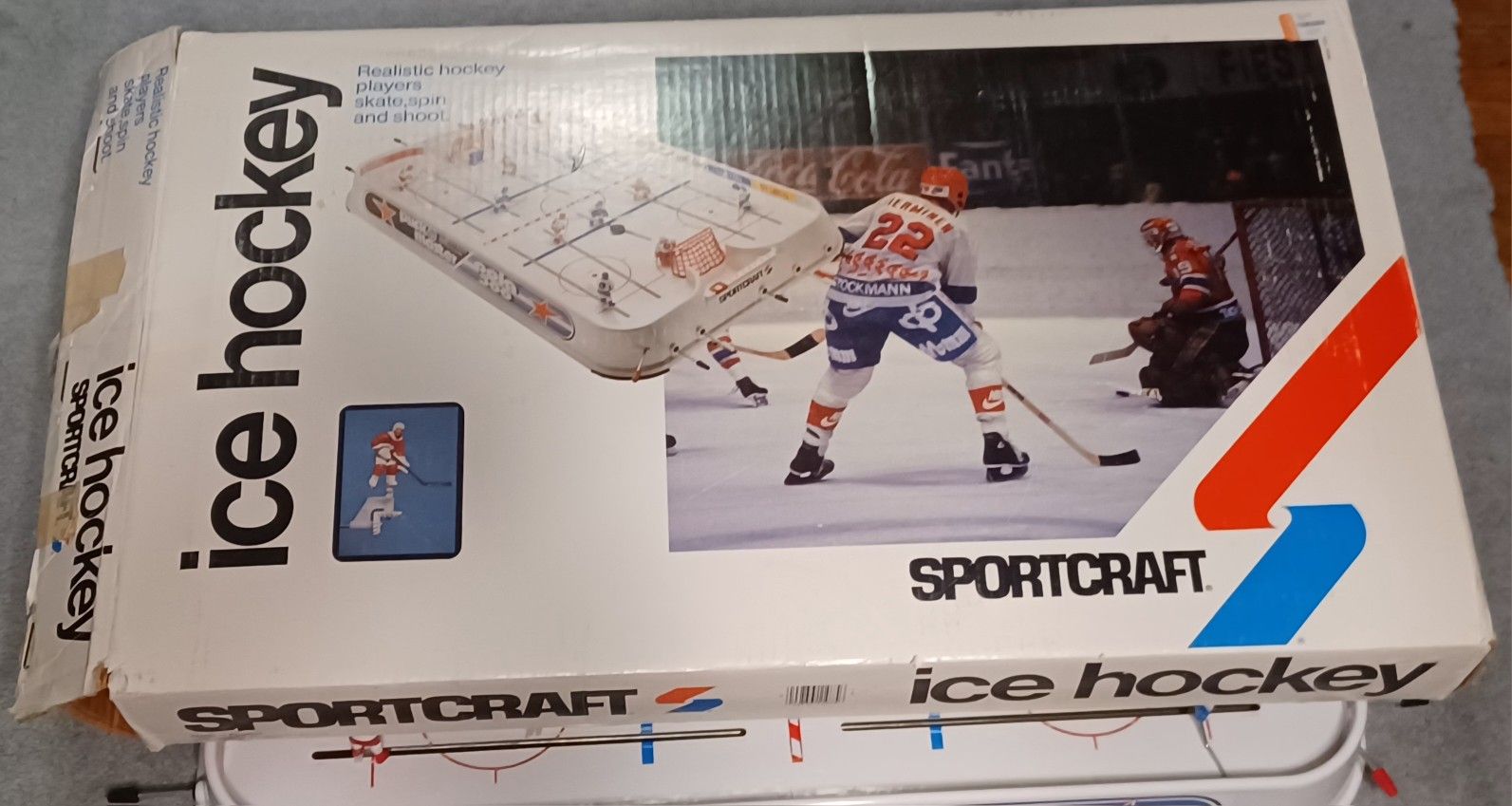 Vintage 1970s Ice Hockey Game Board Sportrack  Pola 300 READ 