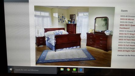 Brand new bedroom set with a queen set