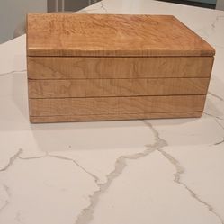 Jewerly Box Hand Made Solid Maple