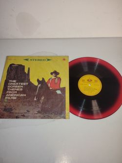 Very Rare Vintage Old Imported Red The Greatest Screen Themes From American Films Record Vinyl Album LP