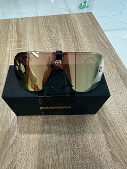 Authentic Carrera Shield Sunglasses – Gold Mirror Lens – Excellent Condition