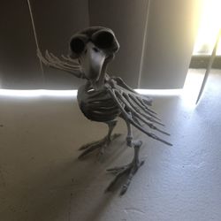 Skeleton Crow Halloween Decor