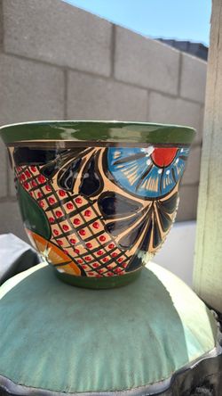 Talavera Ceramic Flower Pot
