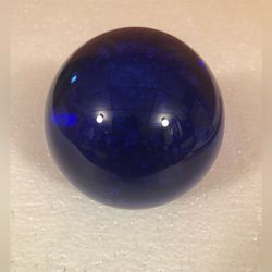 Godinger silver art Company blue glass ball paperweight