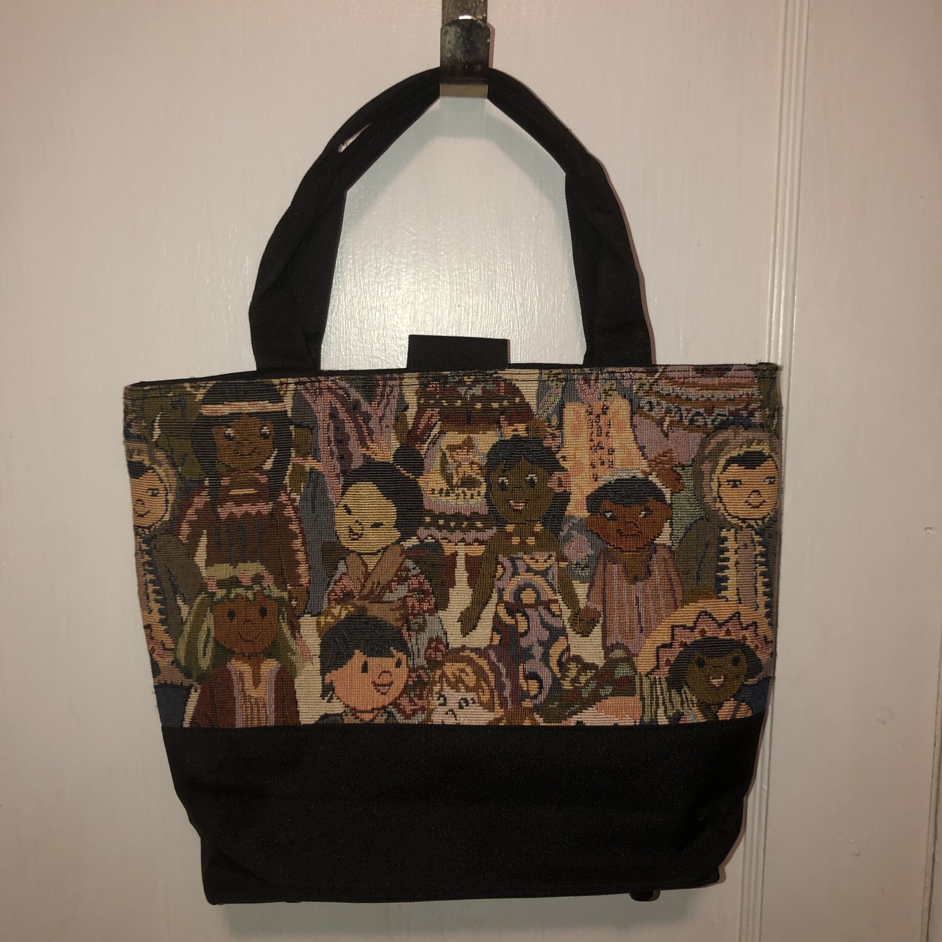 Nwot Children of the world tapestry tote bag