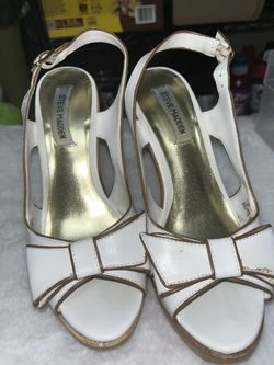 White & brown Steve Madden heels #glamour 