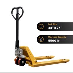 Manual Hand Pallet Jack 48"X 27" Fork 5500 LB Truck Pickup Only