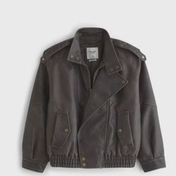 Abercrombie Vegan Leather Jacket 
