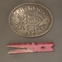 Awesome Justin Belt Buckle