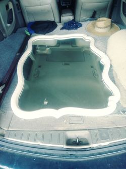 Mirror with mounting rails