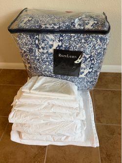 King Bedding Bundle – Ralph Lauren Comforter Set + Hotel Quality Cotton Linens