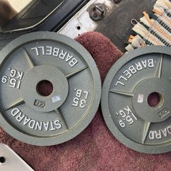 Cap Brand New Weight Plates 35lb 