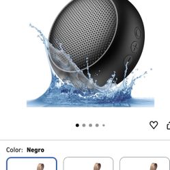 Bluetooth Speaker, IPX7 Waterproof Small Wireless Shower Speaker with Loud Sound, Supports TF Card/Built-in Microphone - with Carabiner, for Beach, Ca