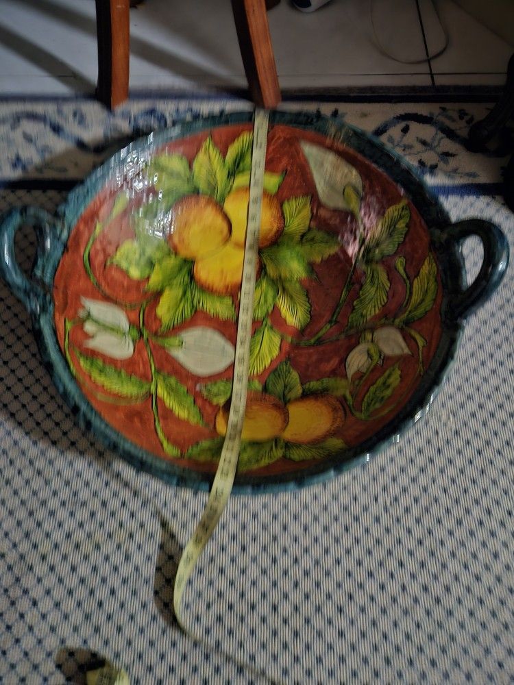 Casal Talabera 20 In Hand Paint Pottery Mexican