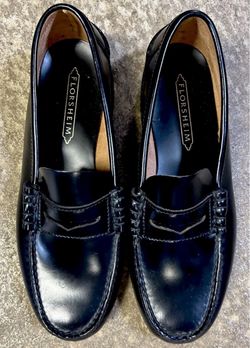 Florsheim Black Leather Penny Loafers