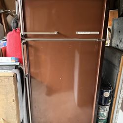 Cute Cooper Tone Refrigerator.  