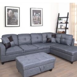BRAND NEW 3 PIECES SECTIONAL COUCH IN ORIGINAL BOX