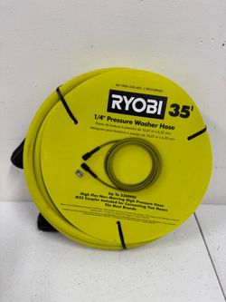 RYOBI 1/4 in. x 35 ft. 3,300 PSI Pressure Washer Replacement Hose