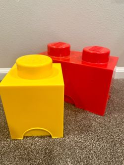 Set of two Lego storage containers