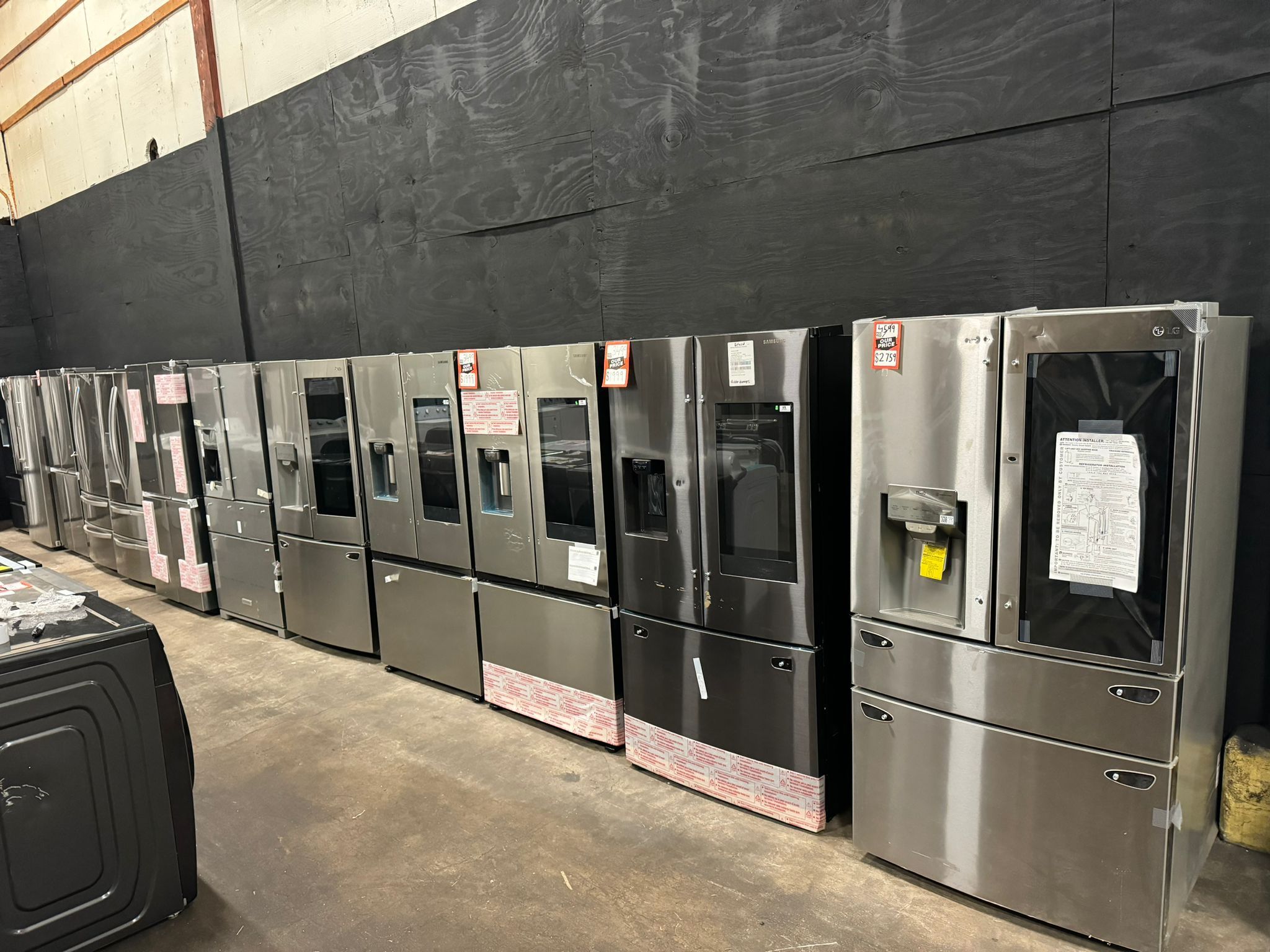 New Scratch & Dent Refrigerators At 50% Off Retail Price. Delivery Available. Price Start At $799 And Up