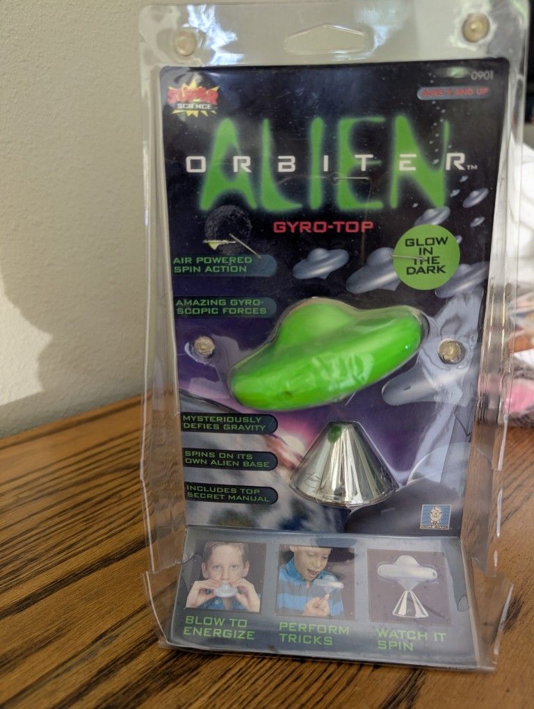 Brand New Super Science Alien Orbiter Gyro Top Glow In The Dark,All Products : American Fashion Style Bags On Sale