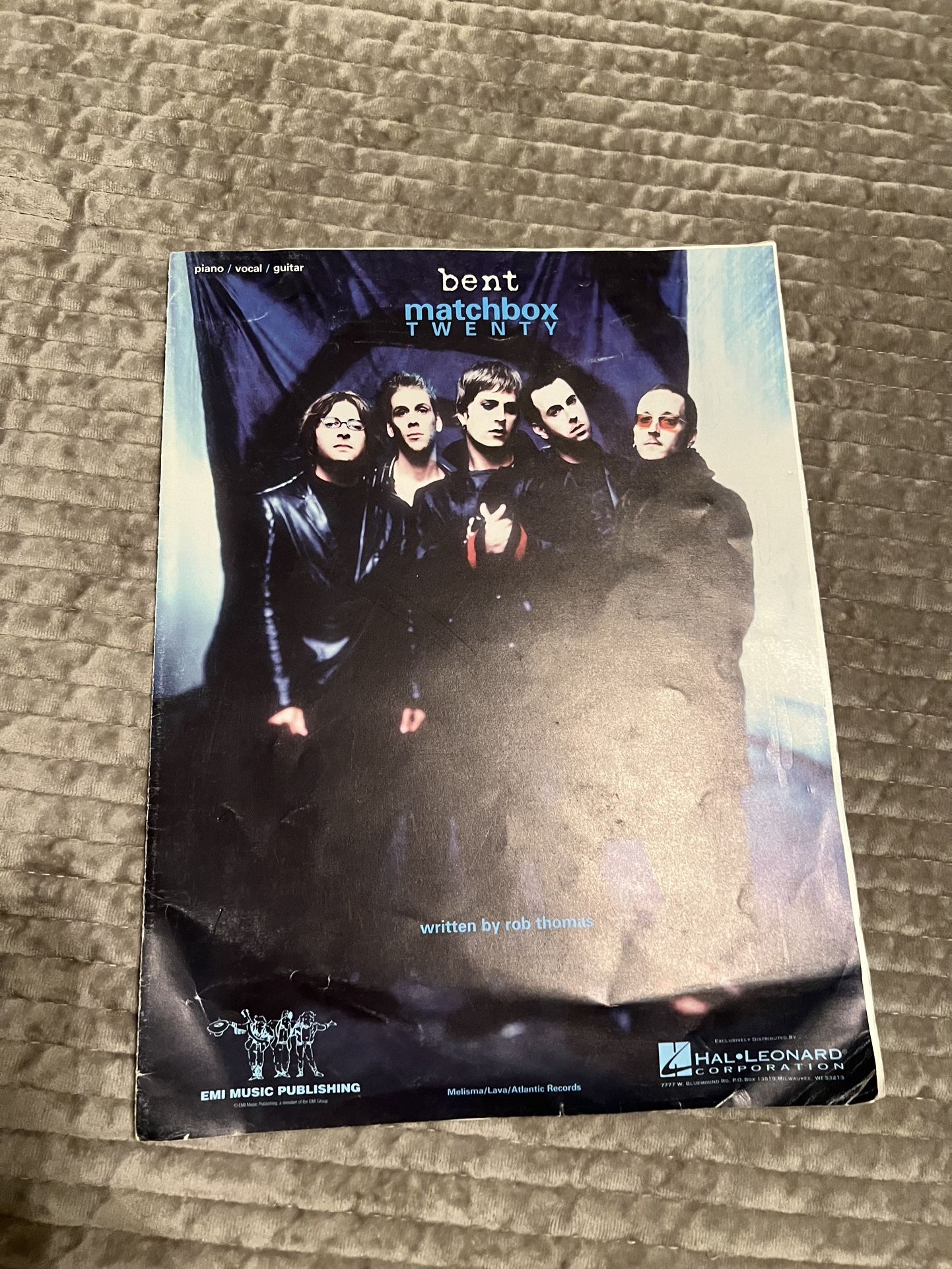 Sheet Music 2000 Bent Matchbox Twenty