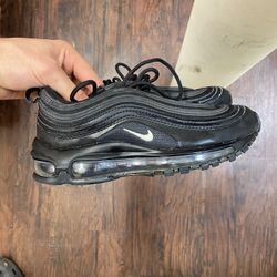 Black Nike Air Max 97 Kid Shoes Size 4.5 