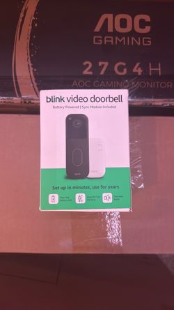 Blink video doorbell (2nd Gen) w/Sync Module - Black