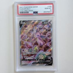 PSA 10 Espeon V Evolving skies 