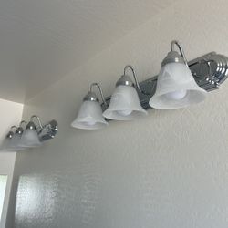 Silver Bathroom Vanity Lights