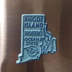 Rhode Island Ocean State Providence Refrigerator Magnet Approx. 2in State Shape
