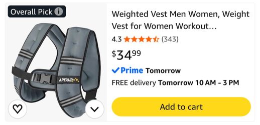 Apexup Weighted Vest for Workout