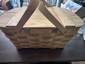 Wooden Picnic Basket