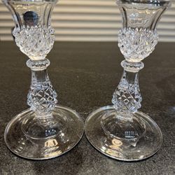 Crystal Candlestick Holders