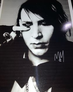 Original Hand Signed Marilyn Manson Photo Meet & Greet