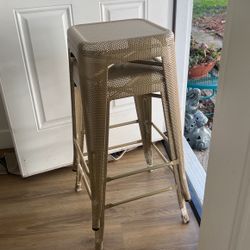 Sturdy Metal Stools 