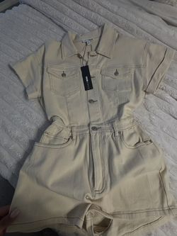 Denim Romper